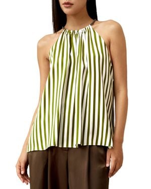 LILYSILK Silk Twill Halter Neck Top - Multicolor