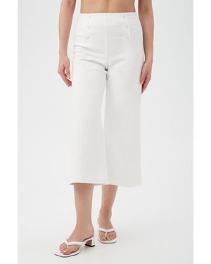 Trina Turk Saltie Crop Pant - White