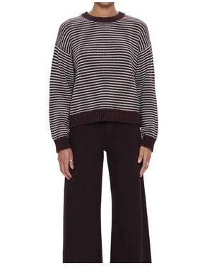 Pistola Aura Relaxed Crew Sweater - Blue