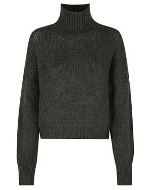 Roberto Collina Relaxed Fit Alpaca-Blend Turtleneck - Green