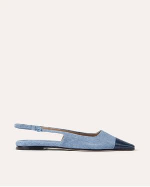 Dear Frances Tia Slingback Shoes - Blue