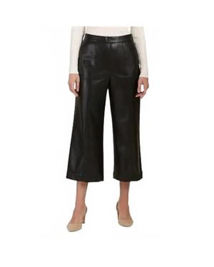tyler boe Rebecca Pleather Crop Pant - Black