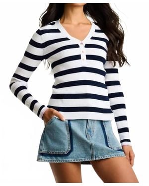 Lisa Todd Lucky Stripe Sweater - Blue