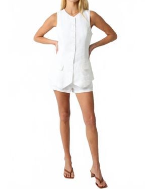 Olivaceous Make It Official Top - White