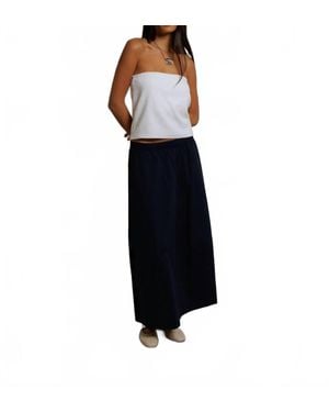 PERFECTWHITETEE Minka Maxi Skirt - Blue