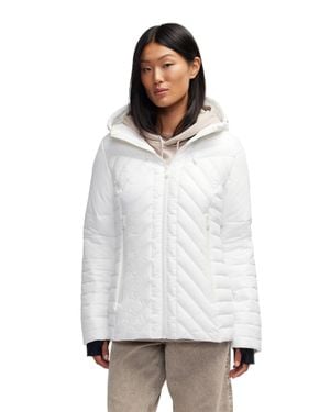 Pajar Esmay Lightweight Mixed Media Quilted Packable Puffer - Red