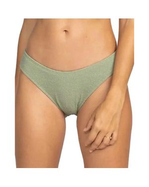 Roxy Essaouira Bikini Bottoms Oil Beach Swimwear Dsgl661 - Green