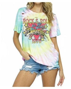 Mine Rock Short Sleeve Slitted Tee - White