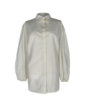 The Row Button Down Blouse - Gray