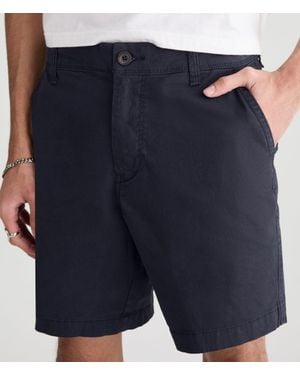 Aéropostale Beach Chino Shorts 7.5" - Blue