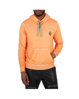 Marcelo Burlon Sunset Cross Cotton Hoodie - Orange