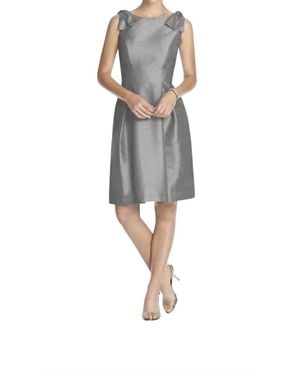 Alfred Sung Dupioni Bow Accents Cocktail Dress - Black
