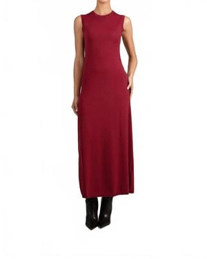 Parentesi Marylin Knit Maxi Dress - Red