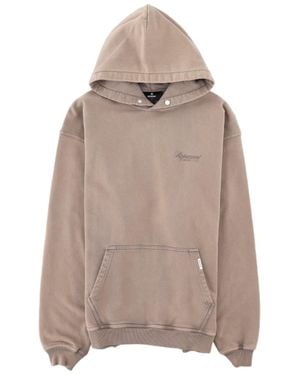 Represent Muted Taupe Cotton Hoodie - Natural