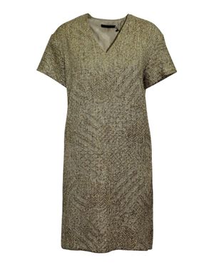 The Row Glitter Embellished Short Dress - Green