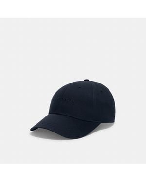 COACH Embroidered Baseball Hat - Blue