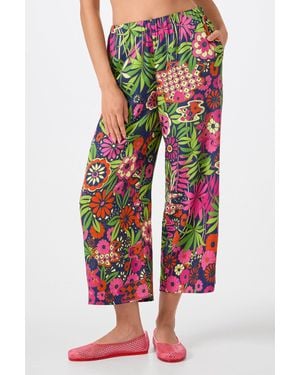 Trina Turk Estella Cropped Pant - Red