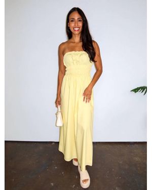 needii Sunbeam Poplin Maxi Dress - White