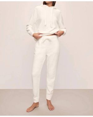 Eberjey Recycled Boucle Jogger - Natural