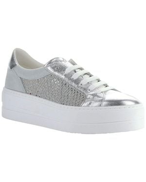 Bos. & Co. Bos. & Co. Marlo Metallic Leather/Suede Shoe - Gray