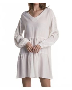 Glamorous Tiered Midi Dress - Gray