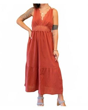 Lush Cast Away Maxi Dress - Red