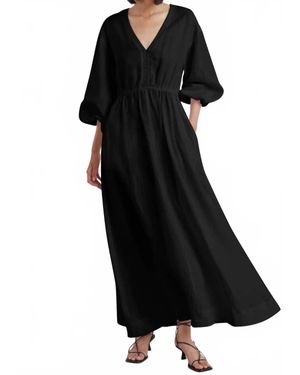 Bec & Bridge Cynthia V Maxi Dress - Black