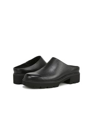 Vionic Fairfax J0793L1001 Slippers Leather Slip On Mule Khd2811 - Black