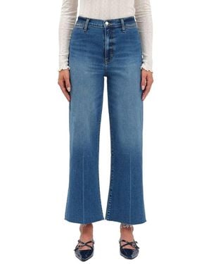 Daze Denim Pleaser High Rise Wide Ankle Jean - Blue