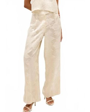 Marie Oliver Rudy Silk Pants - Natural