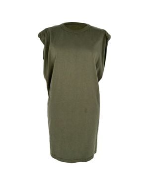 Frankie Shop Shoulder Padded Mini Dress - Green