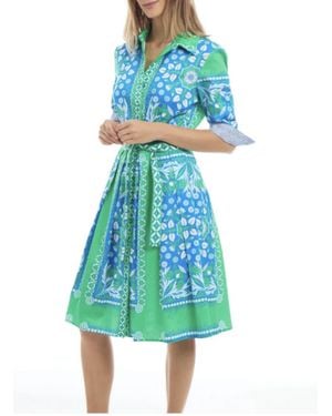 Patty Kim Kelly Dress Gree - Blue