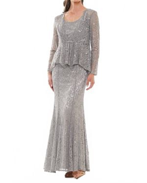 Marsoni by Colors Scoop Fit And Flare Dress - Gray