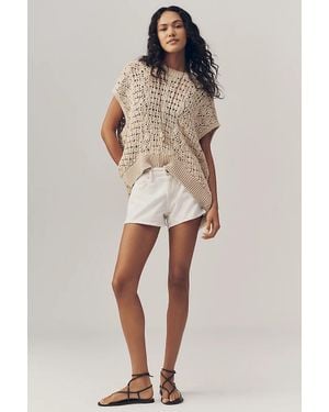 Agolde Parker Denim Low-Rise Shorts - Natural
