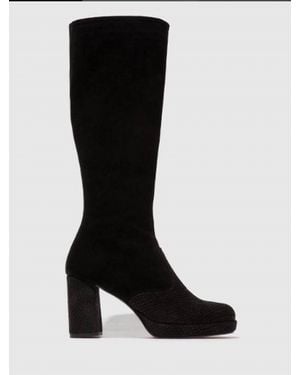 Fly London Zip-Up Boots - Black