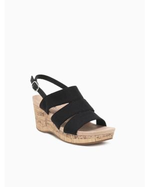 LifeStride Darby Slingback Comfort Wedge Sandals Zpo3049 - White