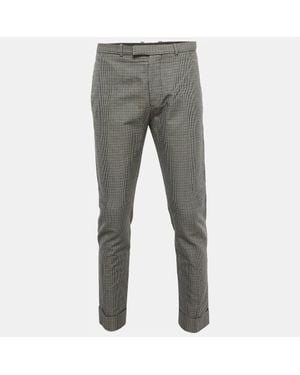 DIESEL Houndstooth Pants L/Waist 36" - Gray