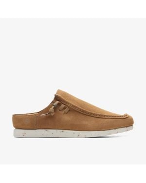 Clarks Shacrelite Sun Dark Sand Suede - Brown