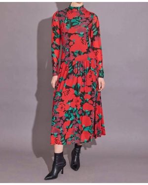 Alden Adair Mochi Maxi Dress - Red