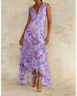 AMUR Senora High Low Gown - Purple