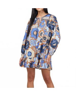Ollari Laura Mini Dress - Blue
