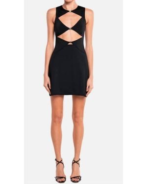 OW Collection Chiara Mini Cutout Dress - Black