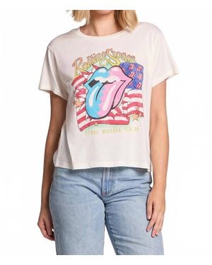 Chaser Brand Rolling Stones Usa Tour 89 Tee - White