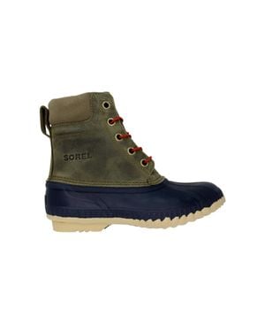Sorel Cheyanne Lace Full Grain Sage Sanguine Nm1704-365 - Blue