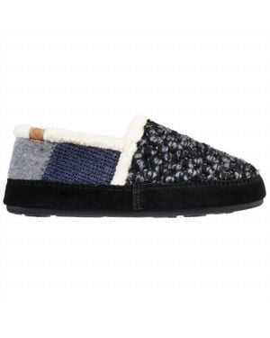 Acorn Patchwork Meadow Moccasin - Black