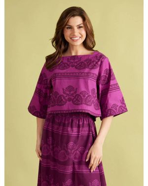 Double A Angie Top - Purple
