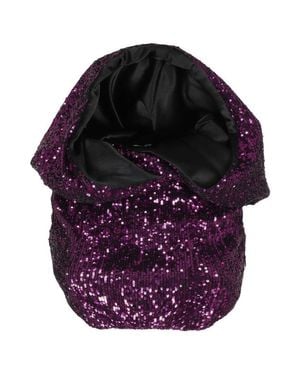 Nervi Sleeveless Hooded Top With Shimmering Zuze Pattern - Purple
