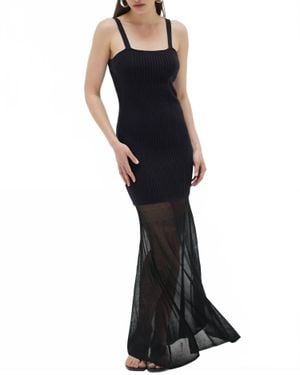 LNA Tonia Maxi Dress - Black