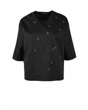 Suzusan Cotton T-Shirt - Black