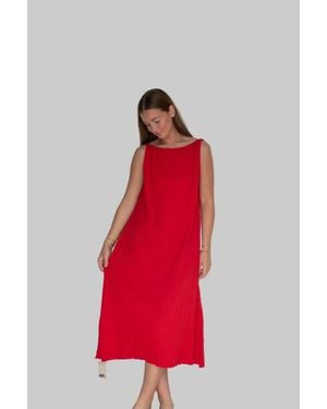 Jijil William Midi Dress - Red